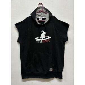 Title MMA/Boxing Fighting Sports men size XXL short sleeves black hoodie